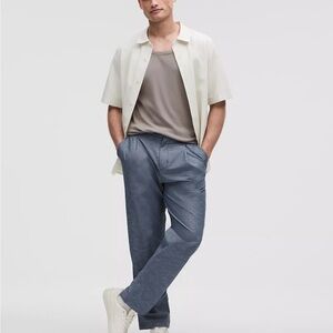 LuluLinen Pleated Trouser Regular